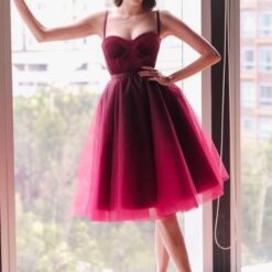 ชุดเซ็ท เสื้อสายเดี่ยว+กระโปรง สีแดง POEM แท้ 1001 Size S-M (36) BKK