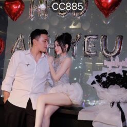ชุดเดรส คล้องคอ แต่งเพชร+กลิตเตอร์ สีเงิน 2061 Size M BKK