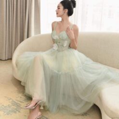 ชุดเดรส สีเขียว Brand HiSo 3021 Size S-M BKK
