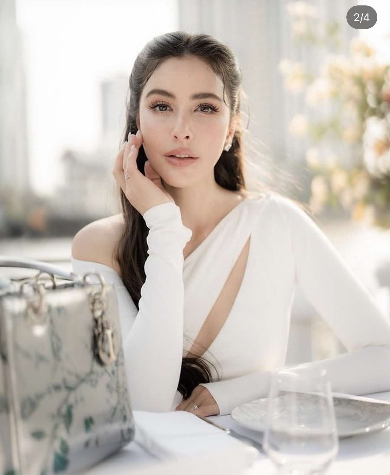 ชุดเช็ท สีขาว ปาดไหล่ POEM แท้ 1040 Size S-M (36) BKK - Image 3