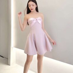 ชุดเดรส สีชมพู POME 1016 Size S-M (36) BKK