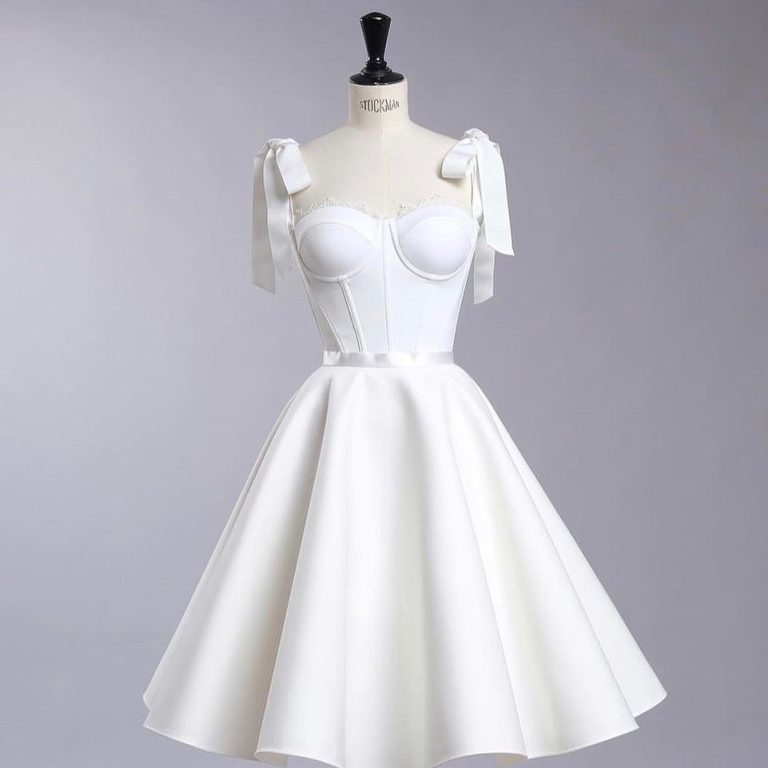 ชุดแต่งงาน ชุดเจ้าสาว POEM รวมคอลเลคชั่น สีขาว 1033 Size S-M-L BKK - Image 9