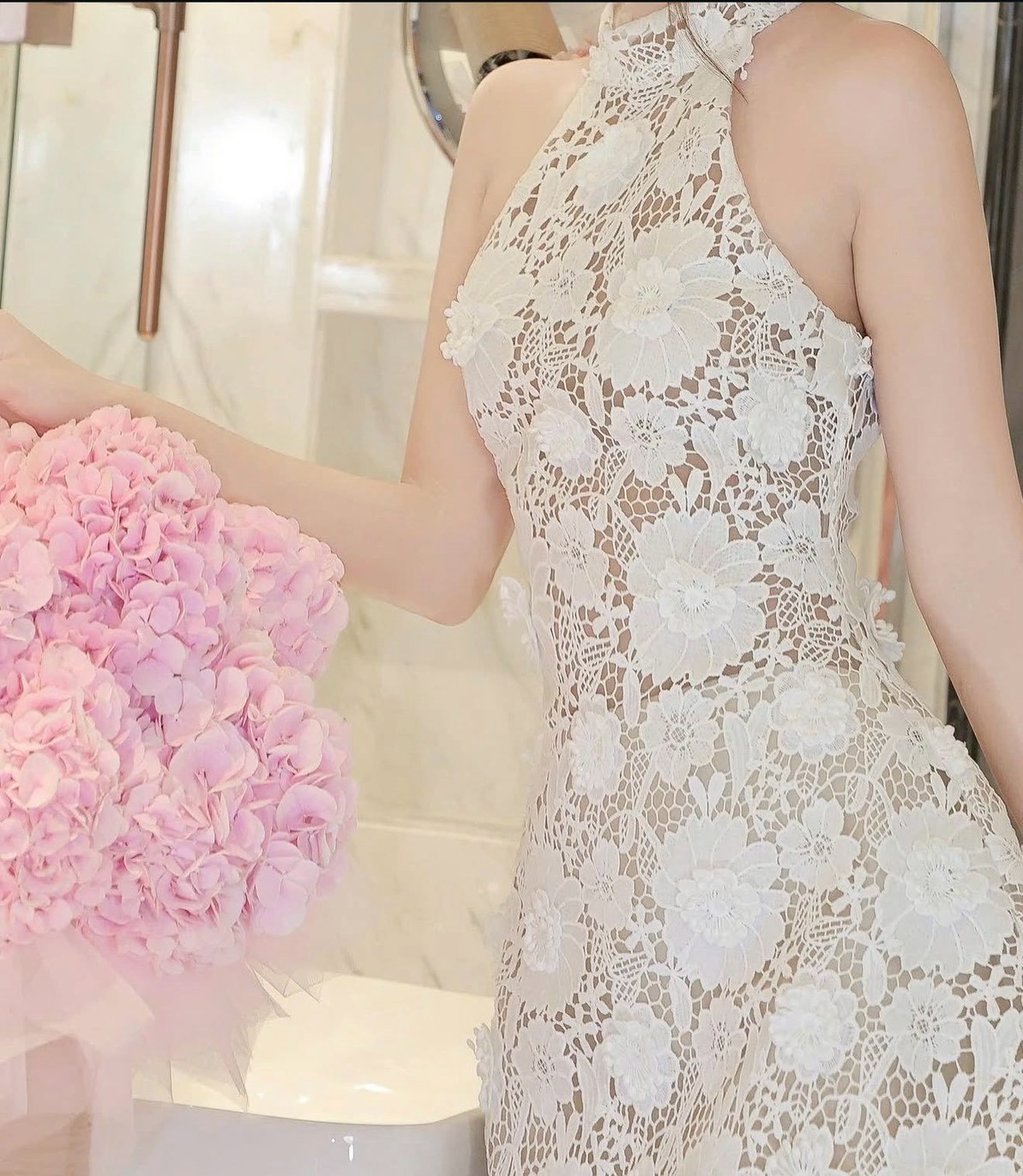 ชุดเดรส ลูกไม้ TRANALI 2204 SIZE S-M BKK - Image 5
