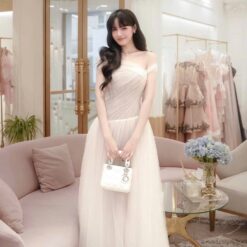 ชุดเดรส ปาดไหล่ สีขาว 3056 Brand HiSo Size FREESIZE BKK