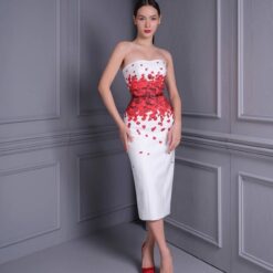 ชุดเดรส POME คอลเลคชั่น กุหลาบ+เข็มขัด 1015 Size S-M (38) BKK
