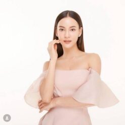 ชุดเดรส สีชมพู POEM 1013 Size S-M (36) BKK