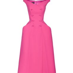 ชุดเดรส สีบานเย็น POEM 1028 Size S-M (34) BKK