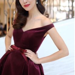 ชุดเดรส สีแดง POEM 1024 Size S (34) BKK