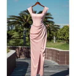 ชุดเดรส ราตรี สีชมพู VANANHSCARLET 3050 Size S-M BKK
