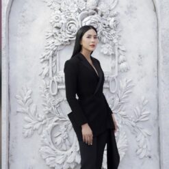 ชุดสูท+กางเกง สีดำ POEM แท้ 1021 Size S-M (36) BKK