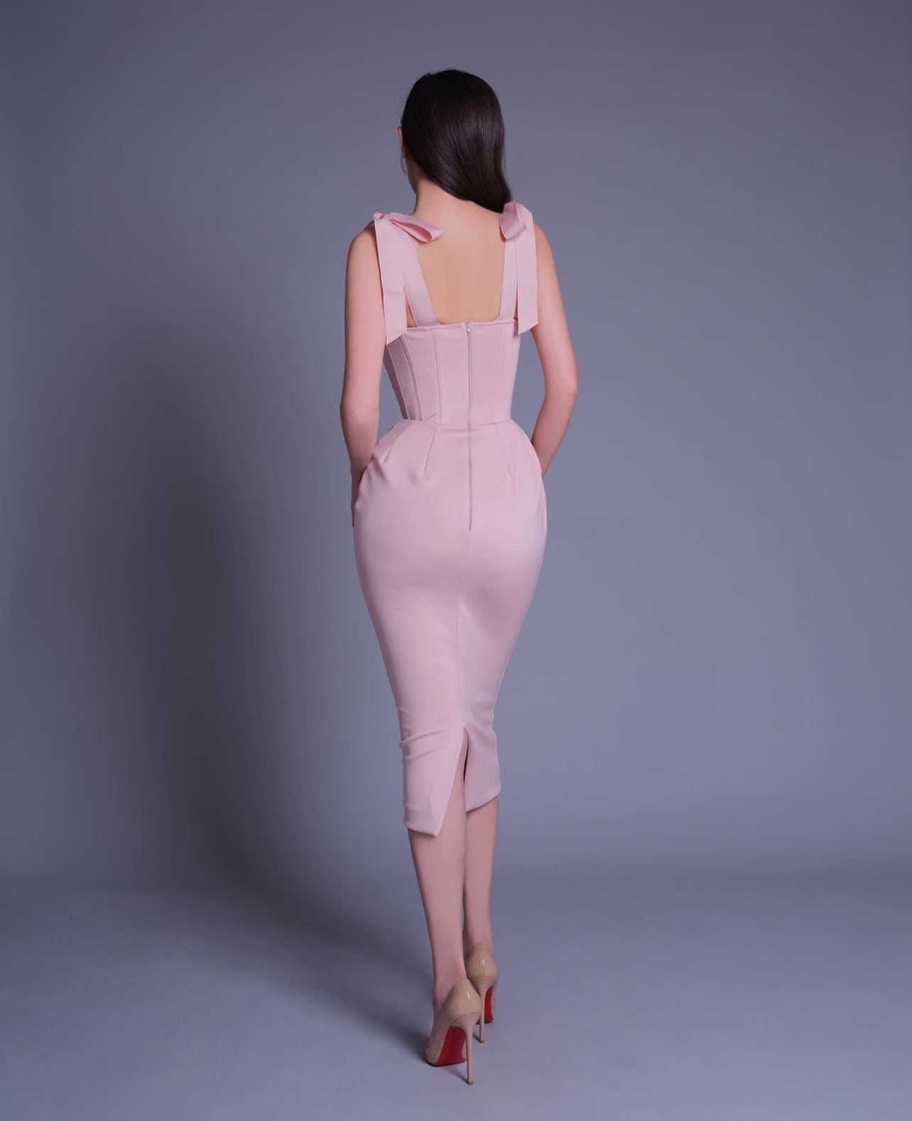 ชุดเดรส POME แท้ สีชมพู 1007 Size S BKK - Image 3