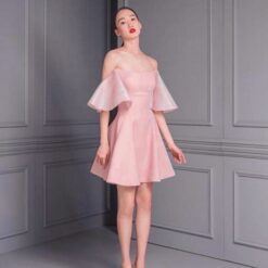 ชุดเดรส สีชมพู POEM 1013 Size S-M (36) BKK