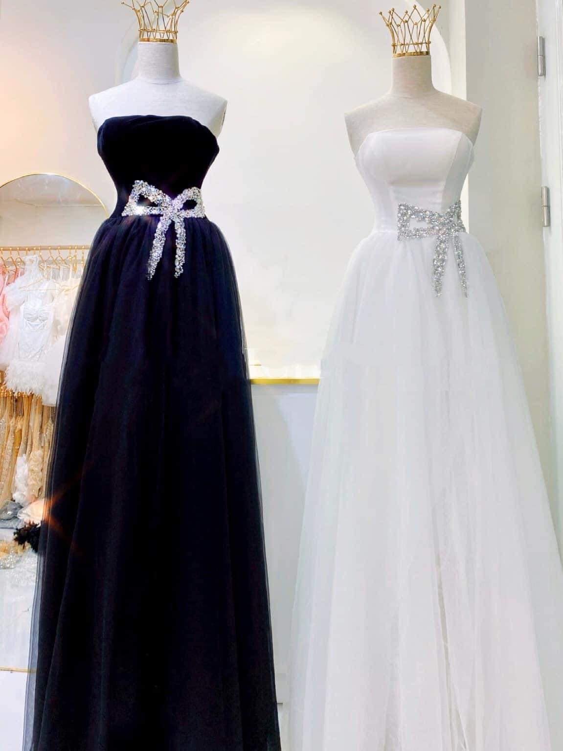 ชุดแต่งงาน ชุดเจ้าสาว สีขาว โบว์เพชร Brand HiSo 3072 Size S2 BKK - Image 11